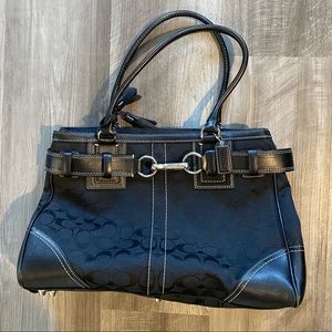 Black medium sized Coach bag